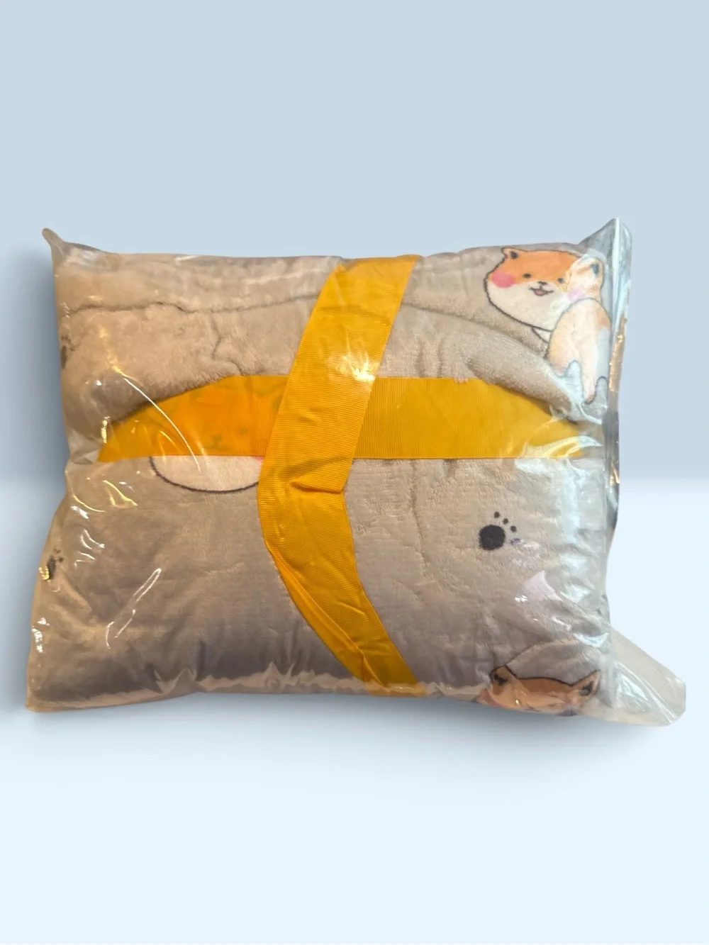 Plush Grey Corgi Throw Blanket - Soft Home Bedding 50”x60”